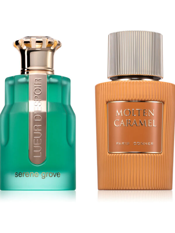 LUEUR D’ESPOIR SERENE GROVE 100ML + MOLTEN CARAMEL 100ML